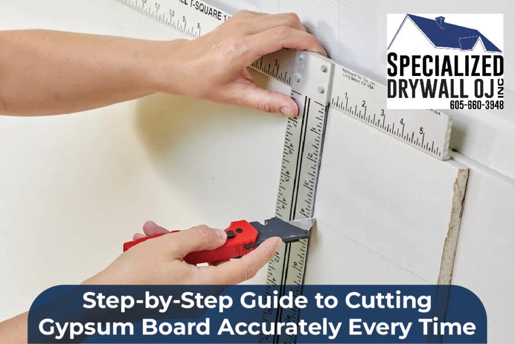 Gypsum board cutting techniques