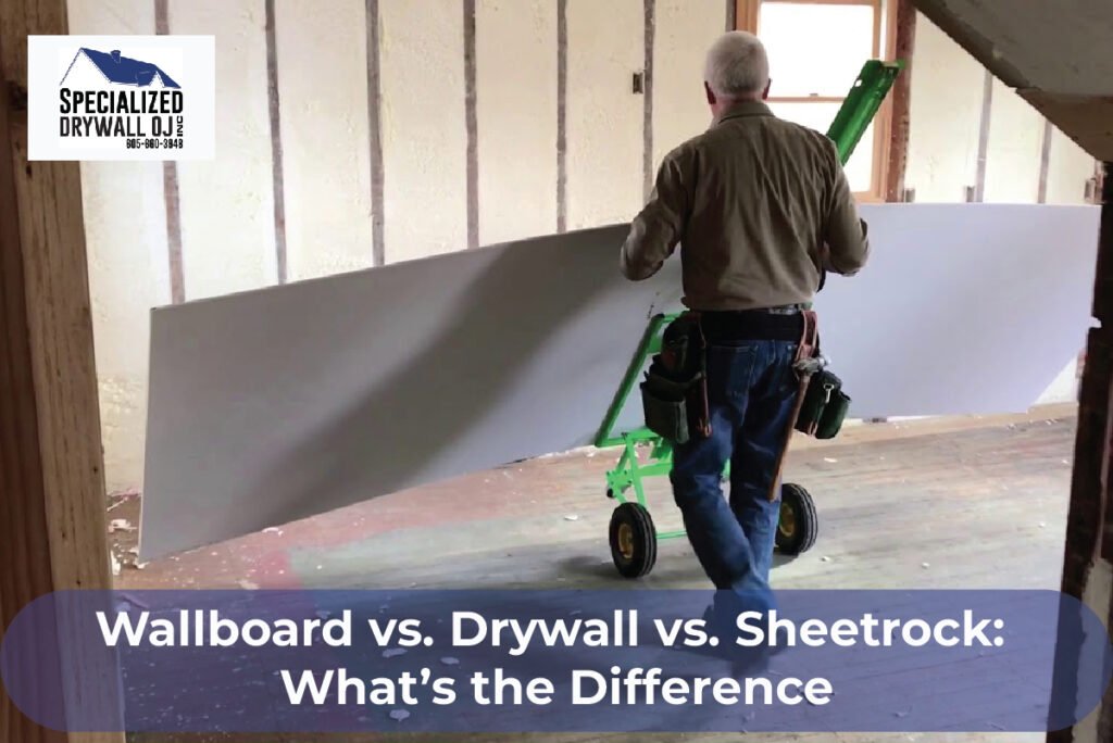 Wallboard vs. Drywall vs. Sheetrock
