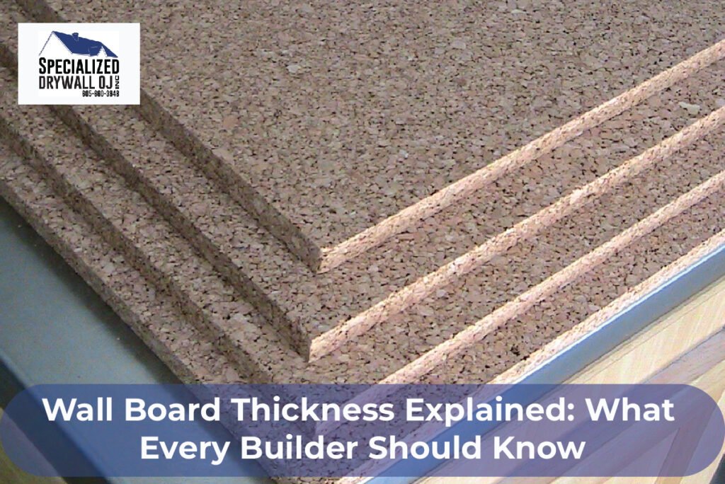 Wall Board Thickness Chart